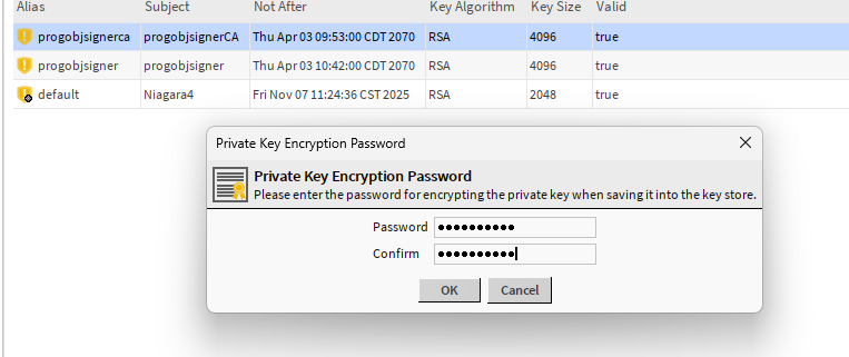 signed-cert-import-privatekey-password